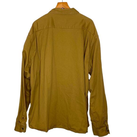 Wrangler Flex for Comfort Tan Long Sleeve Button Down Shirt Men's 3X Western - Picture 2 of 8